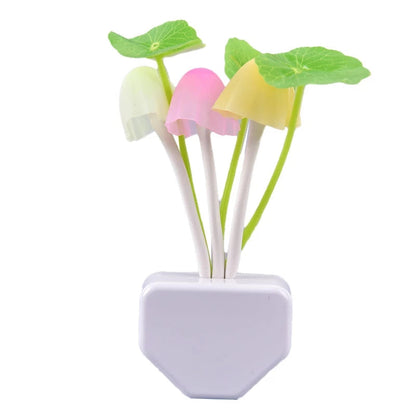 Auto On/Off Color Changing Sensor LED Mushroom Lamp